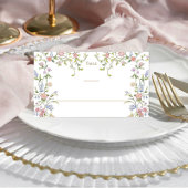 Verzierte Hochzeit von Grace Pastel Blush Platzkarte