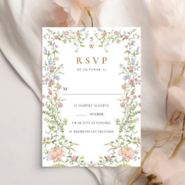 Verzierte Hochzeit von Grace Pastel Blush RSVP Karte