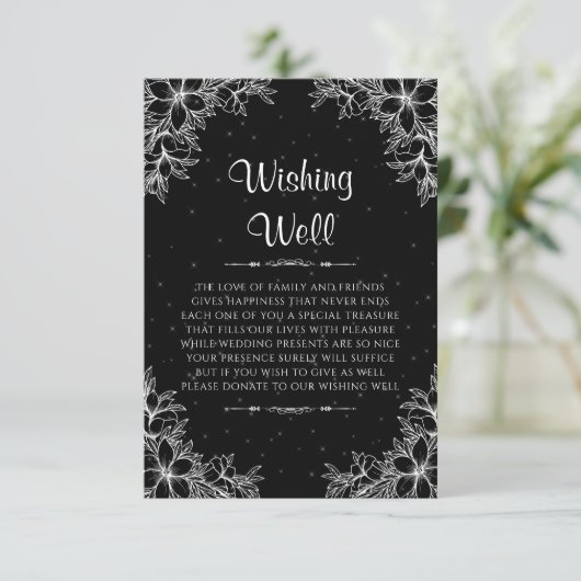 Verzierte Hochzeit wünschend gut Begleitkarte (Stehend Vorderseite)