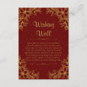 Verzierte Hochzeitswünsche Begleitkarte (Vorderseite)