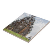 Verzierte Holzkirche, Russland Fliese (Seite)