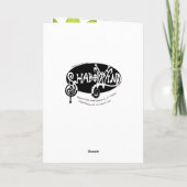 Verzierte Hornfrösche, die Früchte jagen Karte (Rückseite)