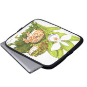 Verzierte Hornfrosche Laptopschutzhülle (Vorne Knopf)