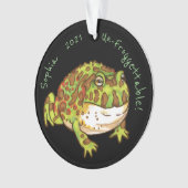 Verzierte Hornfrosche "Nicht-Frosch-ansetzbarer" I Ornament (Vorderseite)