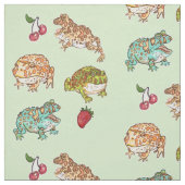 Verzierte Hornfrosche Stoff (Muster)