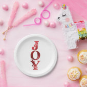 Verzierte Imitate verschmäht JOY Christmas Holiday Pappteller (Party)