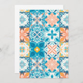 Verzierte Kacheln in Blau und Orange (Vorne/Hinten)