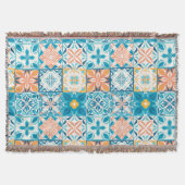 Verzierte Kacheln in Blau und Orange Decke (Vorderseite)