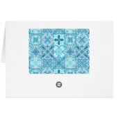 Verzierte Kacheln in Blau und Weiß (Rückseite Horizontal)