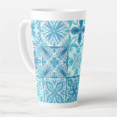 Verzierte Kacheln in Blau und Weiß Milchtasse (Linke Ecke)