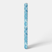 Verzierte Kacheln in Blau und Weiß Samsung Galaxy Hülle (Linke Seite)