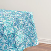 Verzierte Kacheln in Blau und Weiß Tischdecke (Beispiel)