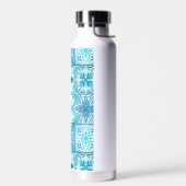 Verzierte Kacheln in Blau und Weiß Trinkflasche (Links)