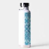 Verzierte Kacheln in Blau und Weiß Trinkflasche (Rechts)