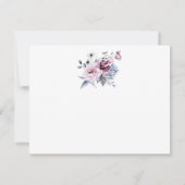 Verzierte Kalligraphie Danke für Ihre 3-Foto-Hochz Karte (Rückseite)