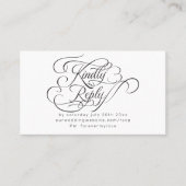 Verzierte Kalligraphie-UAWG für Online-Reaktion Visitenkarte (Vorderseite)