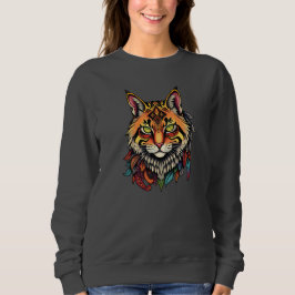 Verzierte Katzenjammer mit bunter Federn Sweatshirt