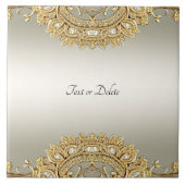 Verzierte Keramik Fliese (Vorderseite)