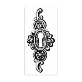 Verzierte Keyhole Vintage Gummi Briefmarke Gummistempel (Prägung)