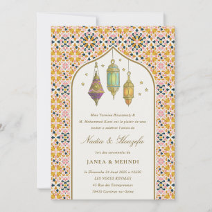 Verzierte klassische Blumen-Teelichter Mehndi-Zere Einladung