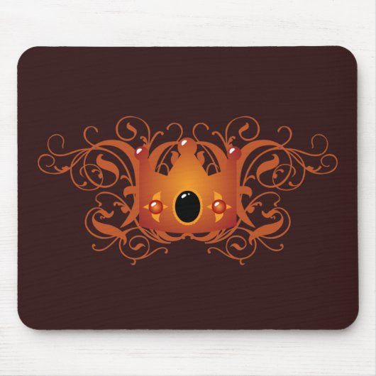 Verzierte Krone Mousepad (Vorne)