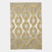 Verzierte Küchentücher Gold (Vertikal)