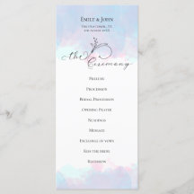 Verzierte Leaf Black Script Pastel Watercolor Wedd