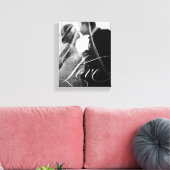 Verzierte Liebe | Elegante Kalligraphie mit Ihrem Leinwanddruck (Insitu (Wohnzimmer))
