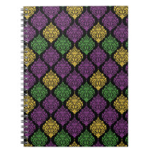 VERZIERTE LILA GREEN YELLOW MARDI GRAS PATTERS