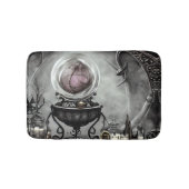 Verzierte Lila Kristallkugel- und Hexenkunstwaren Badematte (Vorderseite)