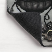 Verzierte Lila Kristallkugel- und Hexenkunstwaren Mousepad (Ecke)