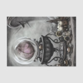 Verzierte Lila Kristallkugel- und Hexenkunstwaren Seidenpapier (Vorderseite)