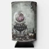 Verzierte Lila Kristallkugel- und Hexenkunstwaren Selters Dosenkühler (Vorderseite)