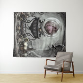 Verzierte Lila Kristallkugel- und Hexenkunstwaren Wandteppich (Beispiel (Horizontal))