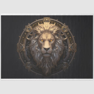 Verzierte Lion Seidenpapier