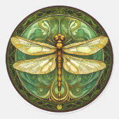 Verzierte Lippenstift Runder Aufkleber (Vorderseite)