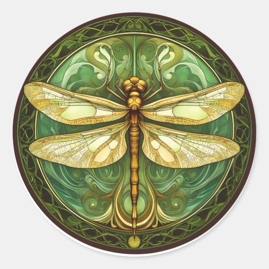 Verzierte Lippenstift Runder Aufkleber (Vorderseite)