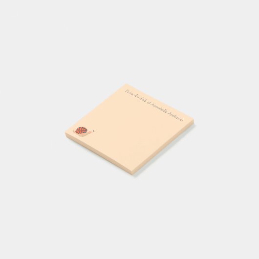 Verzierte Mail personalisieren Post-it Klebezettel (angewinkelt)