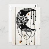 Verzierte Mandala-Bretter Postkarte (Vorne/Hinten)