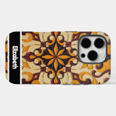 Verzierte Mandala Telefonabdeckung individuell ein Case-Mate iPhone Hülle (Rückseite (Horizontal))