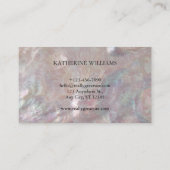 Verzierte Mandala-Visitenkarte Visitenkarte (Rückseite)