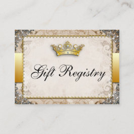 Verzierte Märchenbuch-Geschenkkartei Begleitkarte