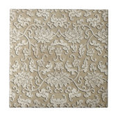 Verzierte Marmorplatte Fliese (Vorderseite)