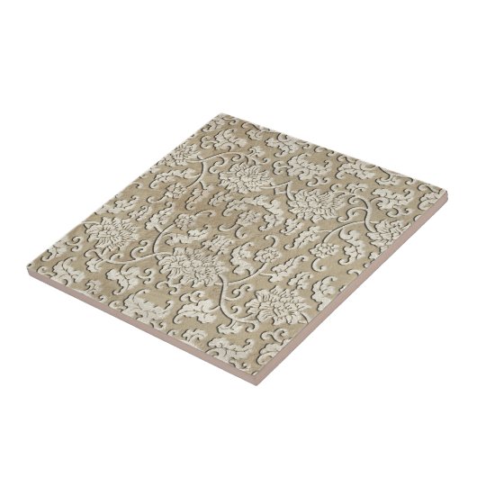 Verzierte Marmorplatte Fliese (Seite)