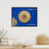 Verzierte Matzah Plate Poster (Küche)