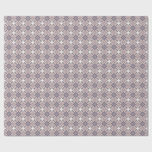 Verzierte Mauve Tile Muster Geschenkwrap Geschenkpapier (Flach)