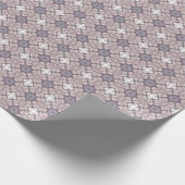 Verzierte Mauve Tile Muster Geschenkwrap Geschenkpapier (Ecke)