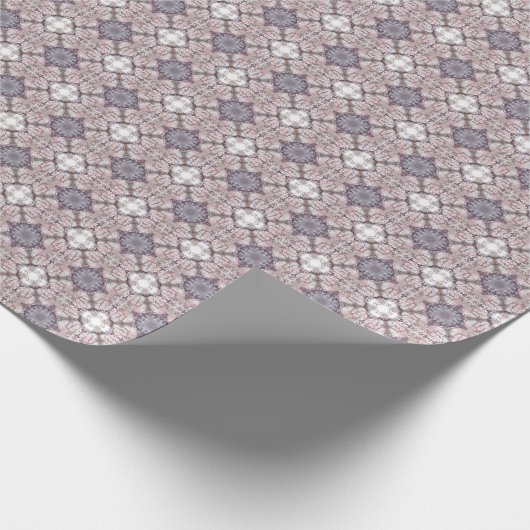 Verzierte Mauve Tile Muster Geschenkwrap Geschenkpapier (Ecke)