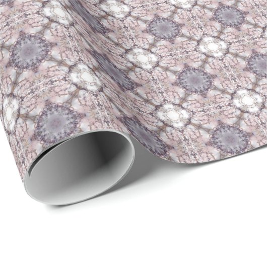 Verzierte Mauve Tile Muster Geschenkwrap Geschenkpapier (Rolleneckpunkt)