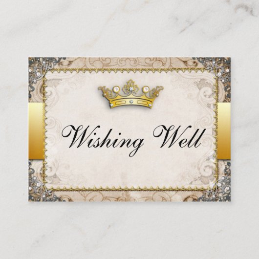 Verzierte Messe Storybook Möchtegern Brunnen Karte (Vorderseite)